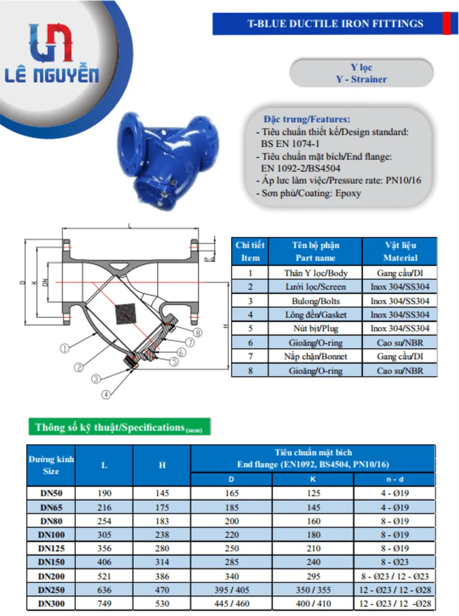 Catalogue của y lọc rác