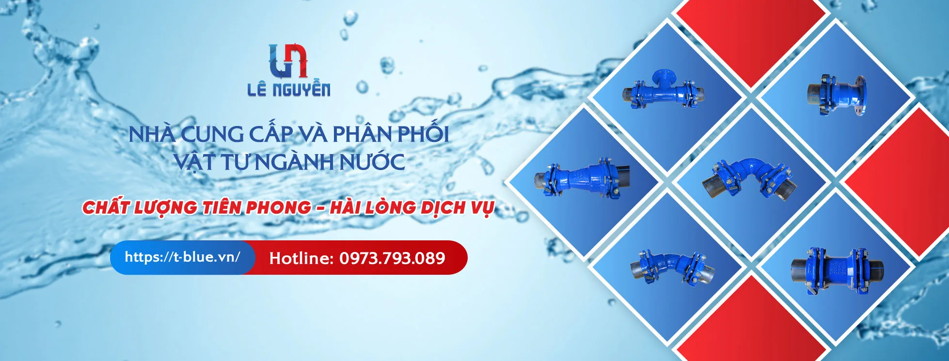 T-BLUE - Nhà cung cấp và phân phối vật tư ngành nước chuyên nghiệp
