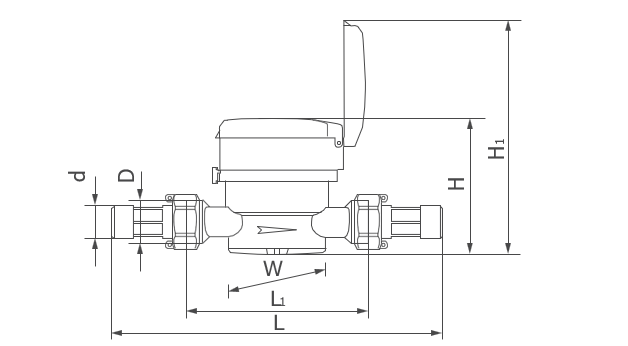 Cấu tạo của đồng hồ đo nước sạch T-FLOW TFS15P