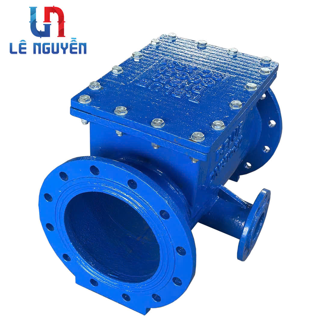 Tê gang nạp quả mút kết hợp xả cặn