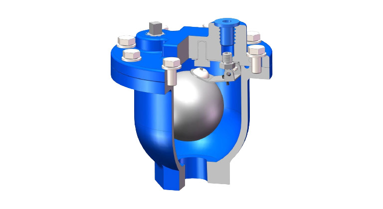 Cấu tạo van xả khí kép mặt bích