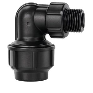 Nối góc 90° HDPE 1 đầu ren ngoài - T-Blue