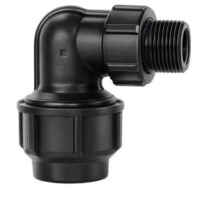 Nối góc 90° HDPE 1 đầu ren ngoài - T-Blue