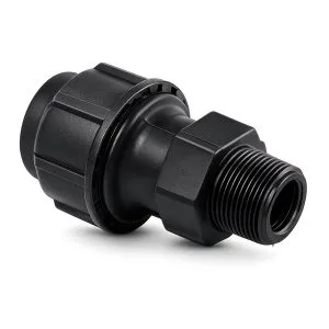 Nối thẳng HDPE 1 đầu ren ngoài - T-Blue