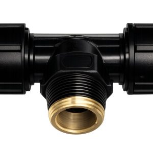 Tê thu HDPE ren ngoài ren đồng - T-Blue
