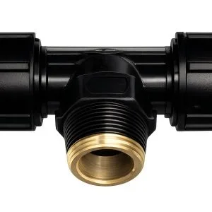 Tê thu HDPE ren ngoài ren đồng - T-Blue