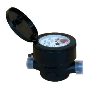 Đồng hồ T-FLOW DN15 TFS Class2 R160 đơn tia vỏ nhựa đen