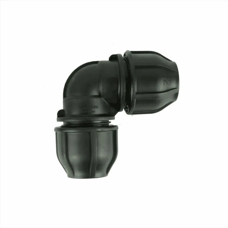 Nối góc ren HDPE 90° nhựa PE100 ren đồng - T-Blue