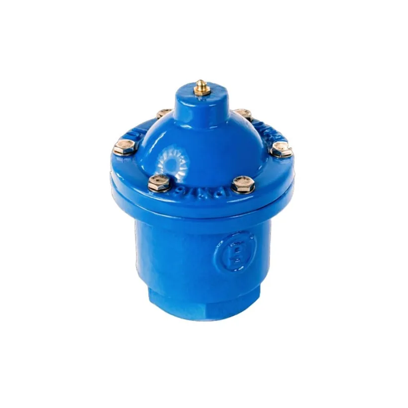 Van xả khí ren thân gang phủ epoxy - T-Blue