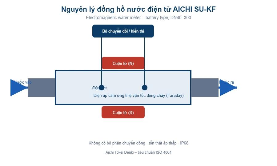 Nguyên lý đồng hồ điện từ AICHI SU-KF