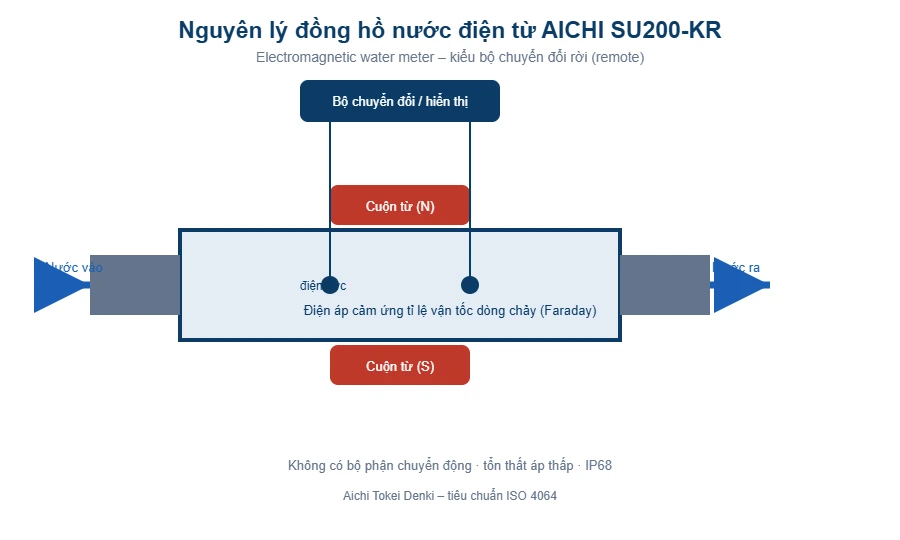 Nguyên lý đồng hồ điện từ AICHI SU200-KR